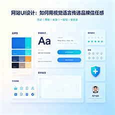 红河建站-网站UI设计：如何用视觉语言传递品牌信任感