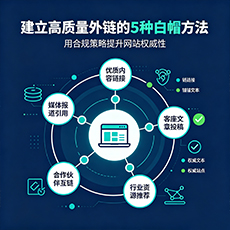 红河建站-建立高质量外链的5种白帽方法